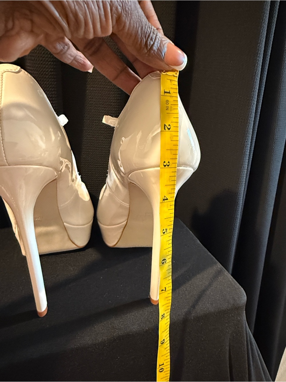 Steve Madden White Patent Mary Jane Platform Pumps - Picture 5 of 5